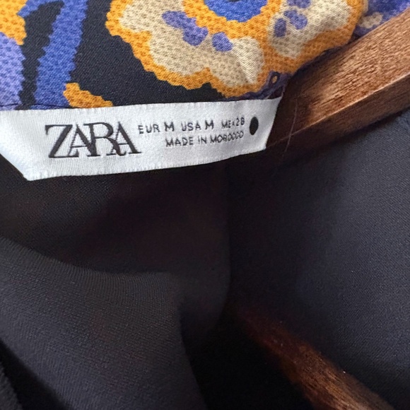 Zara Printed Knit Asymmetrical Top - Picture 4 of 5